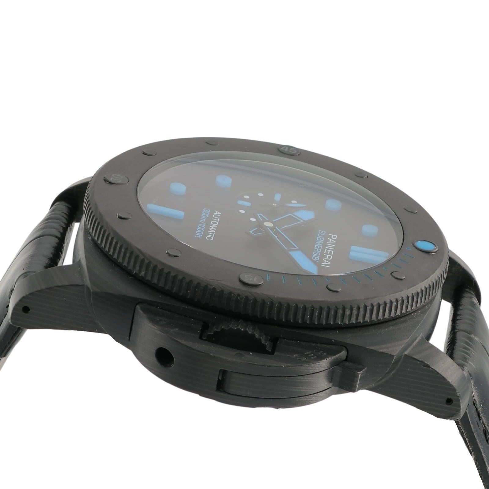 Panerai Submersible Carbon Black Dial 47mm Automatic Movement Mens PAM01616