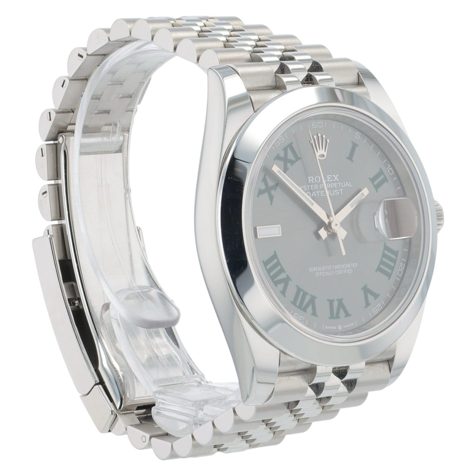 Rolex Datejust Stainless Steel Grey Dial 41mm Automatic Movement Men’s 126300