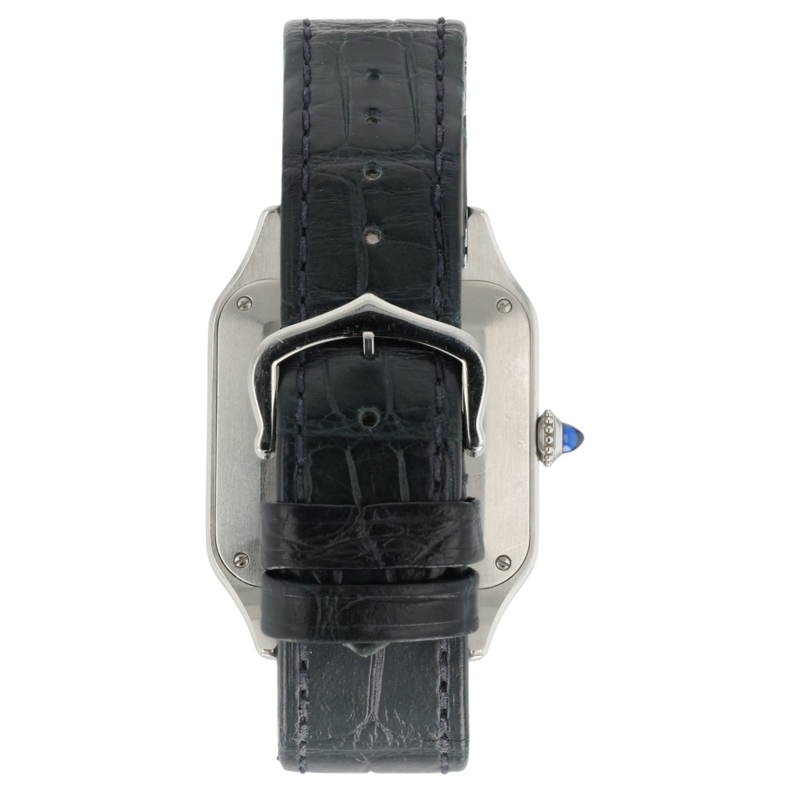 Cartier Santos Dumont Silver Dial Stainless Steel 31mm Quartz Mens WSSA0022