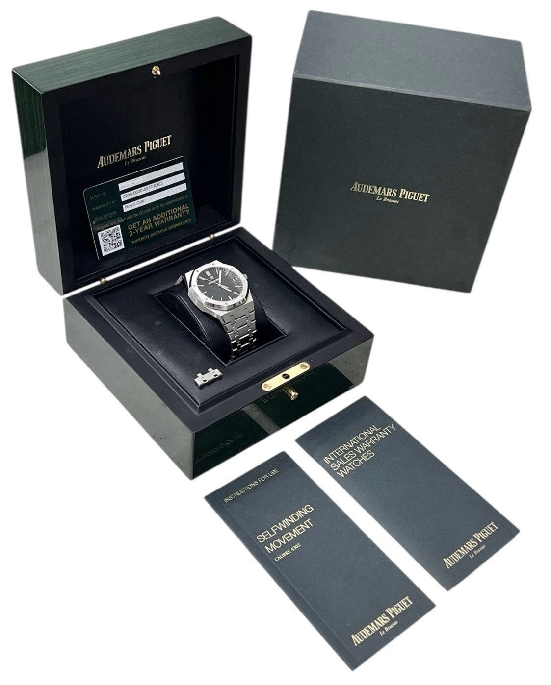 Audemars Piguet Royal Oak Steel Black Dial 41mm Automatic Men’s Watch 15500ST