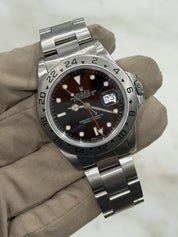 Rolex Explorer II Stainless Steel Black Dial 40mm Automatic Men's Watch 16570