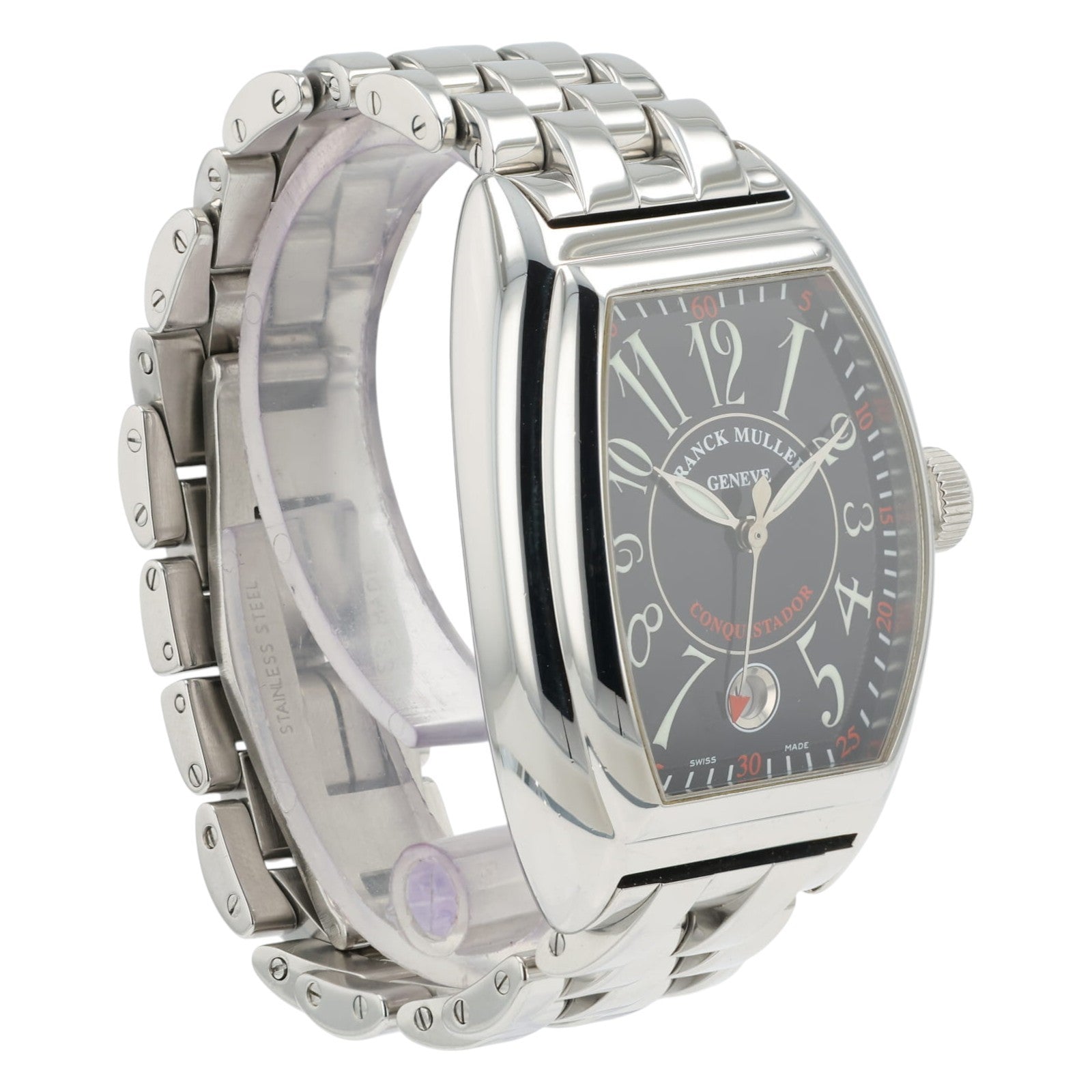 Franck Muller Conquistidor Black Dial Steel 33x40mm Automatic Mens 8005 H SC