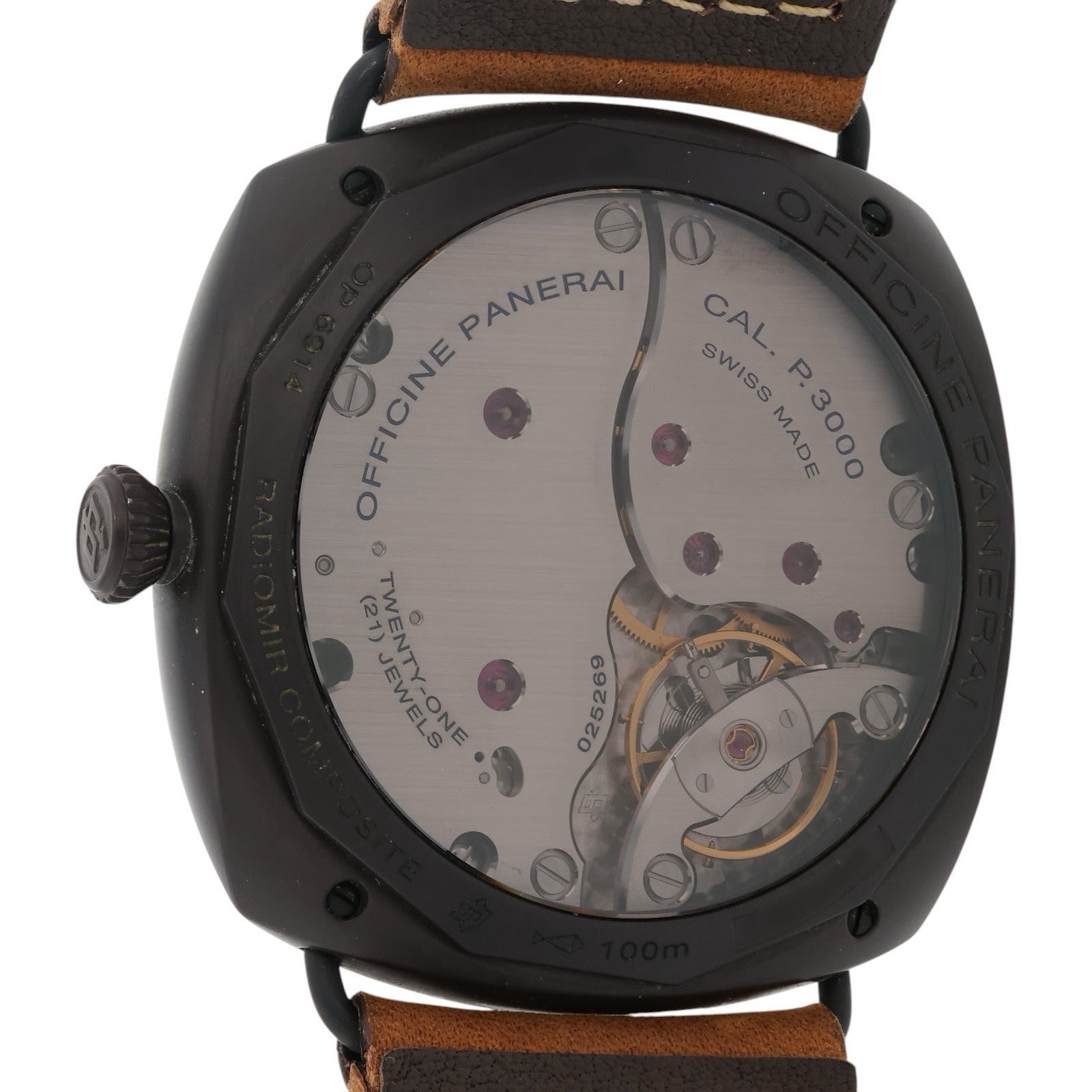 Panerai Radiomir Black Seal Composite Brown Dial 47mm Manual Wind Mens PAM00504