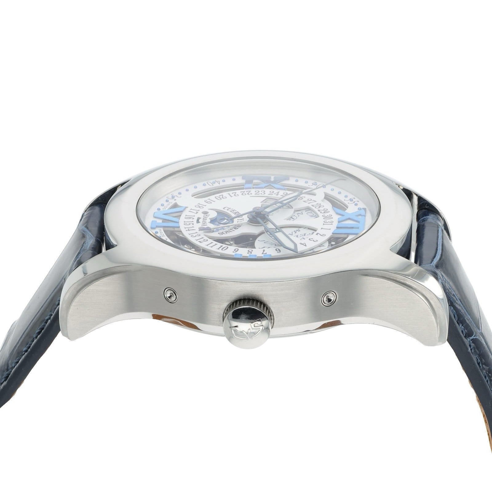 Cuervo Y Sabrinos Habana White Dial Steel 42mm Automatic Men’s Watch 2804