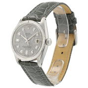 Rolex Oyster Perpetual Date Gray Dial Steel 34mm Auto Unisex Watch 1501