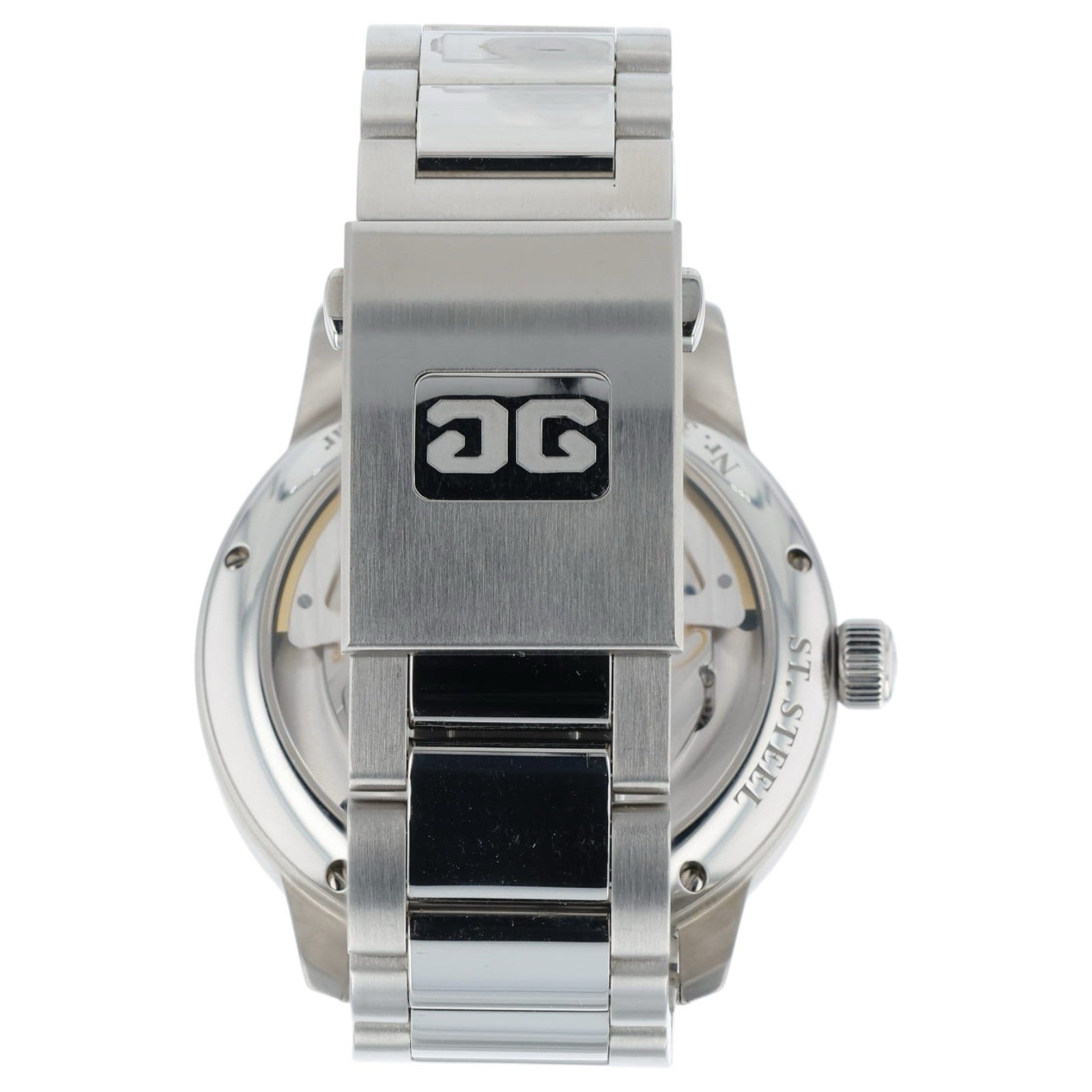 Glashutte PanoMaticInverse Silver Dial Steel 42mm Men's Watch 1-91-02-02-02-71