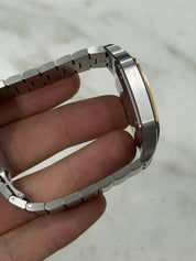Cartier Santos Silver Dial Gold & Steel 39x47mm Automatic Mens Watch W2SA0009