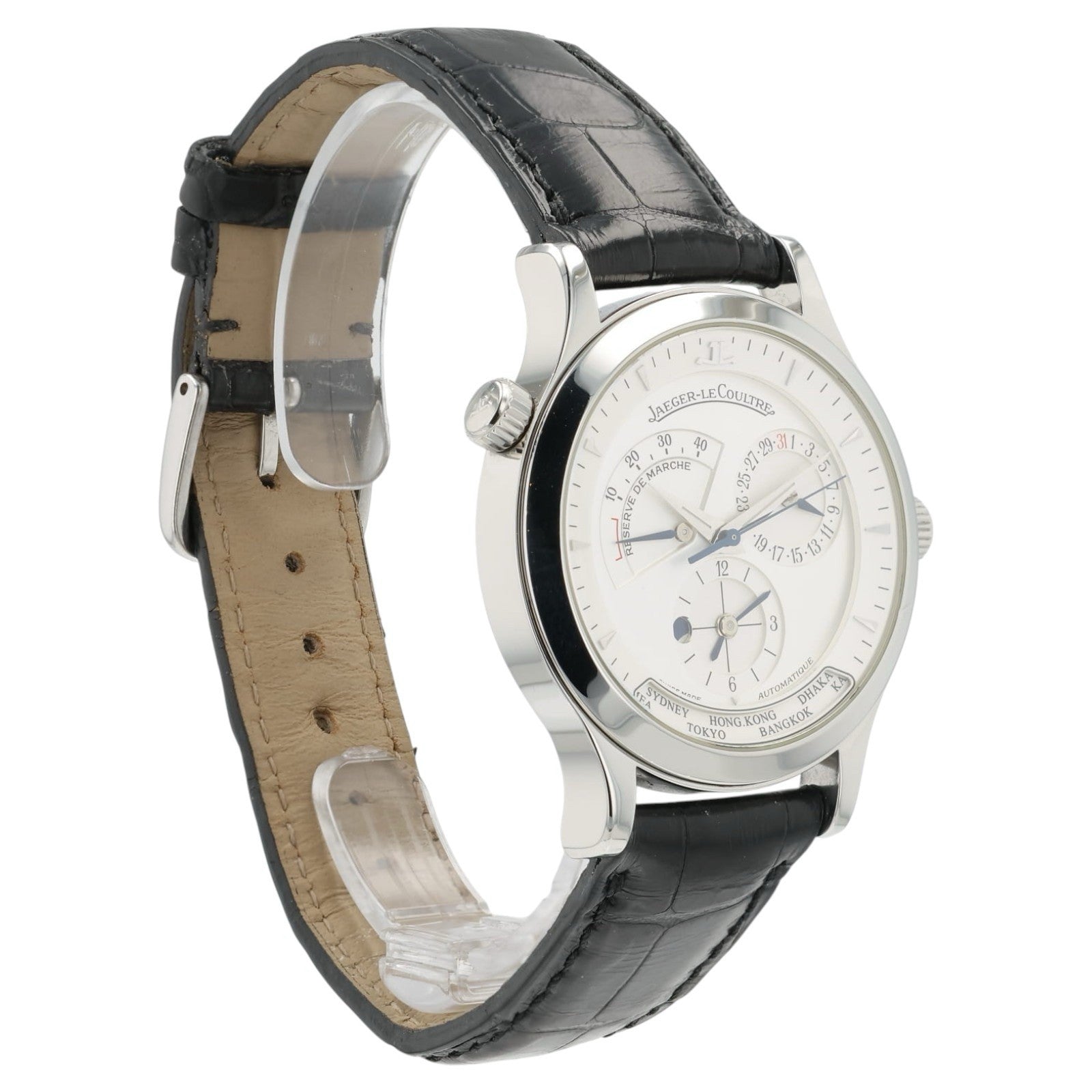 Jaeger-LeCoultre Master Geographic Silver Dial Steel 39mm Automatic 142.8.92