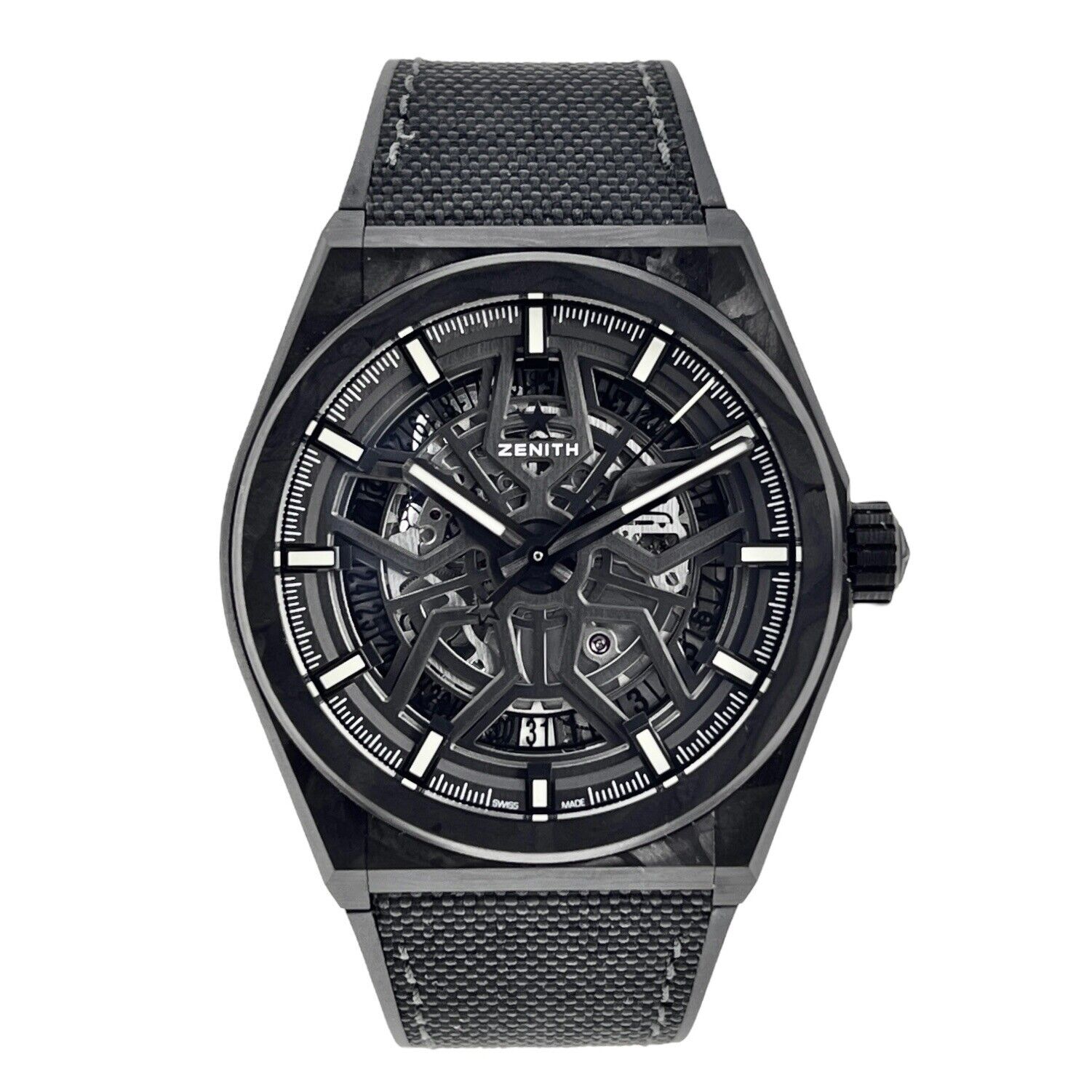 Zenith Defy Classic Black Carbon 10.9000.670/80.R795 Men’s Automatic Watch B&P