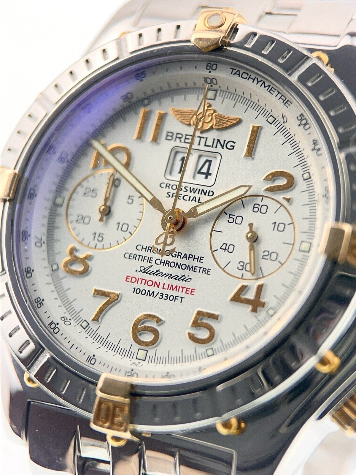 Breitling Crosswind Special Steel White Dual 44mm Automatic Men’s Watch B44356