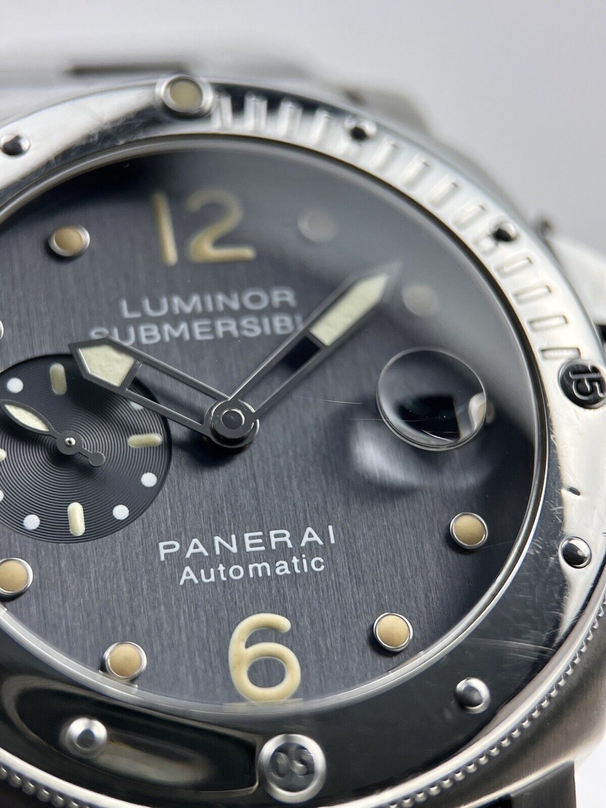 Panerai PAM00170 Luminor Submersible Steel & Titanium Automatic Date Watch & Box