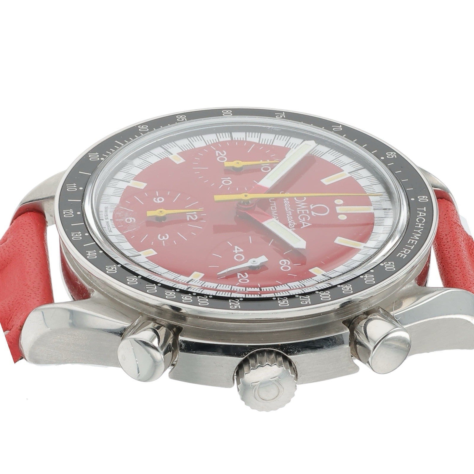 Omega Speedmaster Racing Steel Red Dial 39mm Automatic Watch 3810.61.41