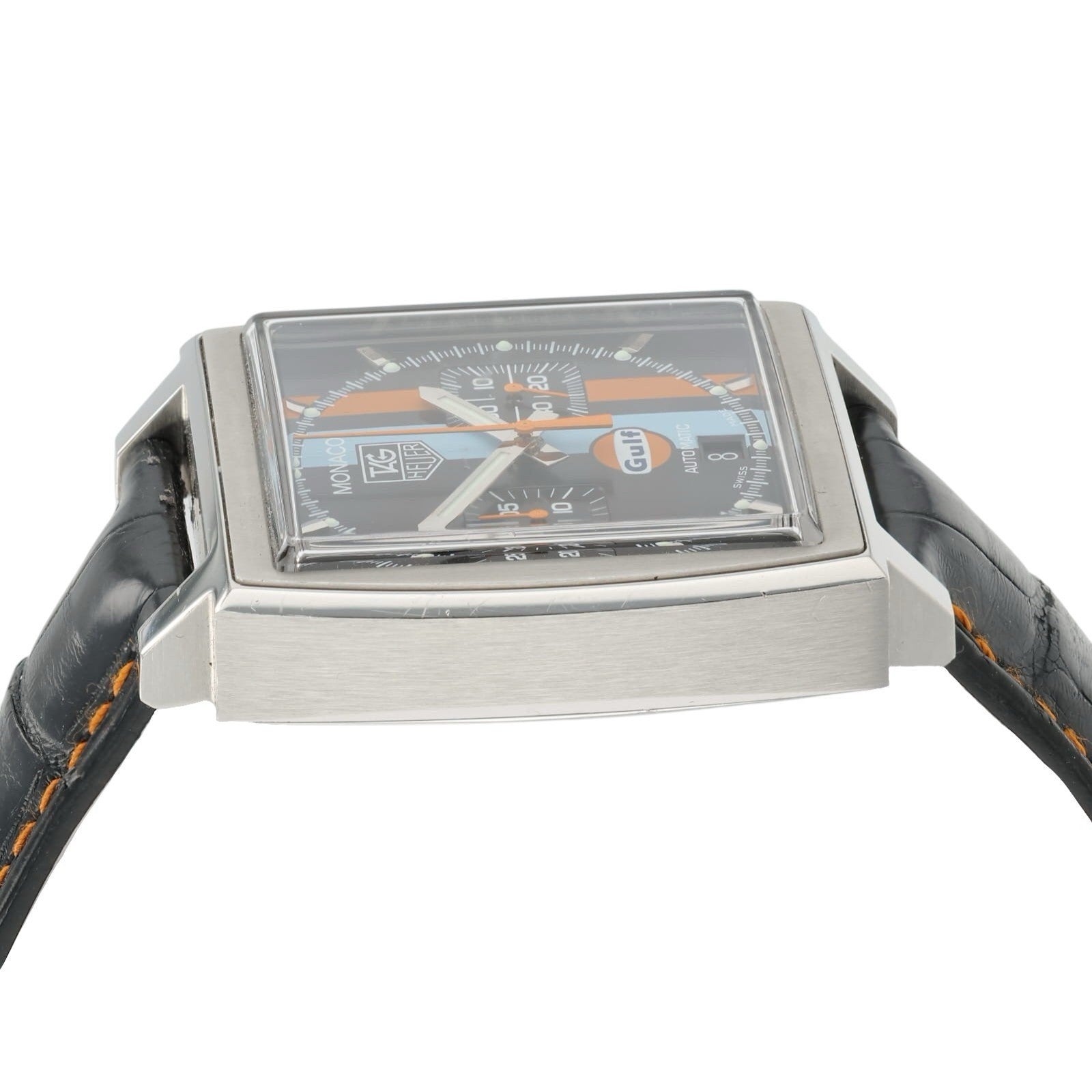Tag Heuer Monaco Black Dial Stainless Steel 38mm Automatic Men’s Watch CW211A