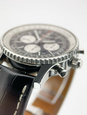 Breitling Navitimer Stainless Steel Black Dial 45mm Automatic Men's Watch AB0310