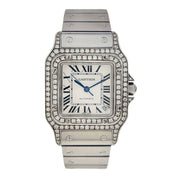 Cartier Santos Galbee Large Diamonds Steel 32mm Automatic Men’s Watch 2823