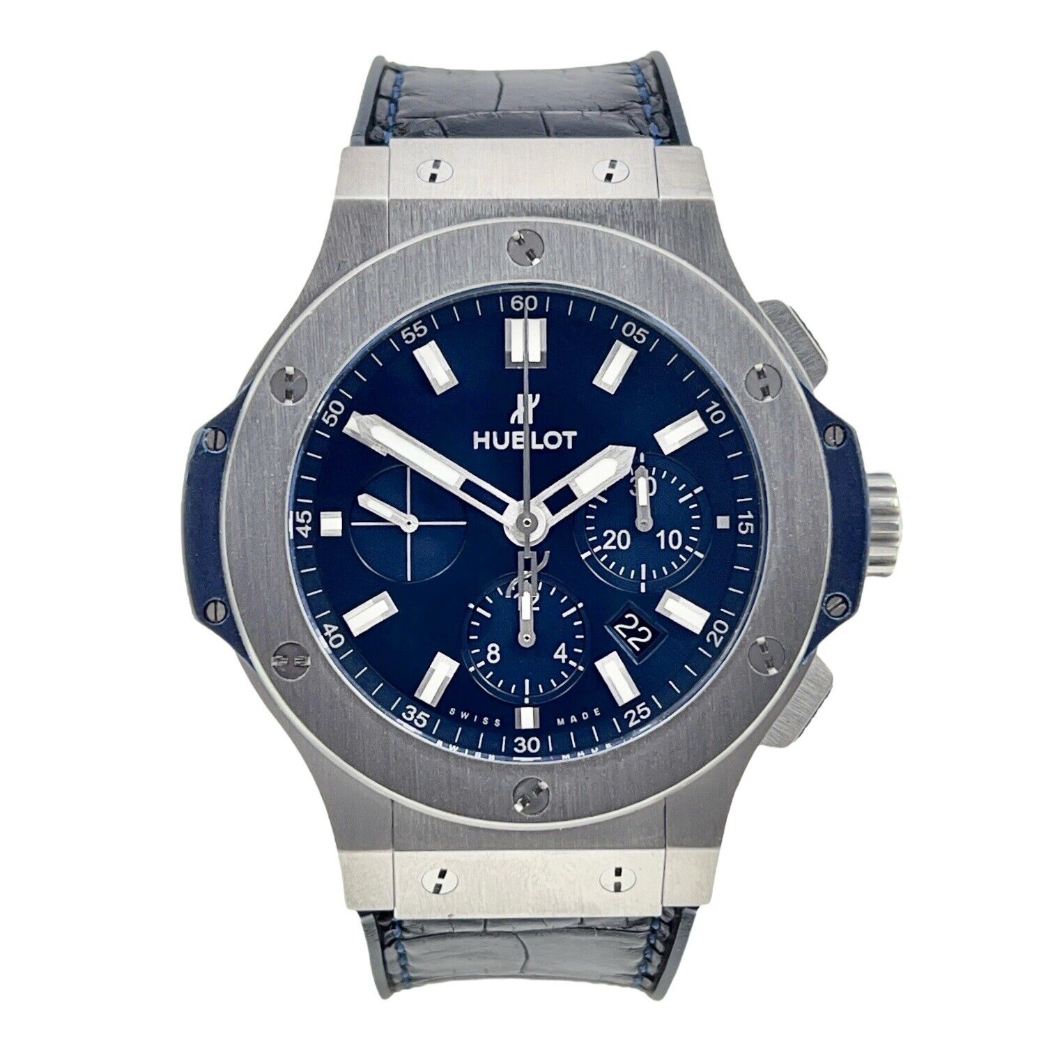 Hublot Big Bang Chronograph Steel Blue 44mm Automatic Men’s Watch - Box/Papers