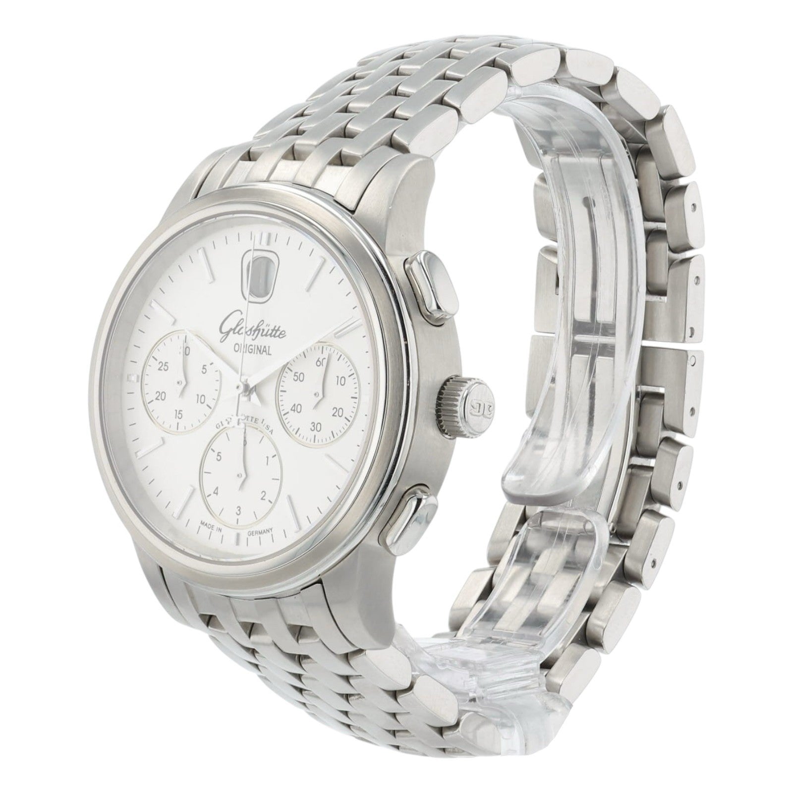 Glashutte Original Senator Silver Dial Steel 39mm Automatic 1-39-32-14-23-04