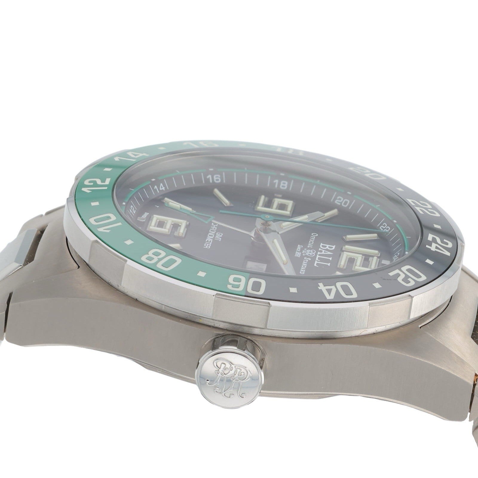 Ball Roadmaster Titanium Black Dial 40mm Automatic Movement Mens Watch DG3000A