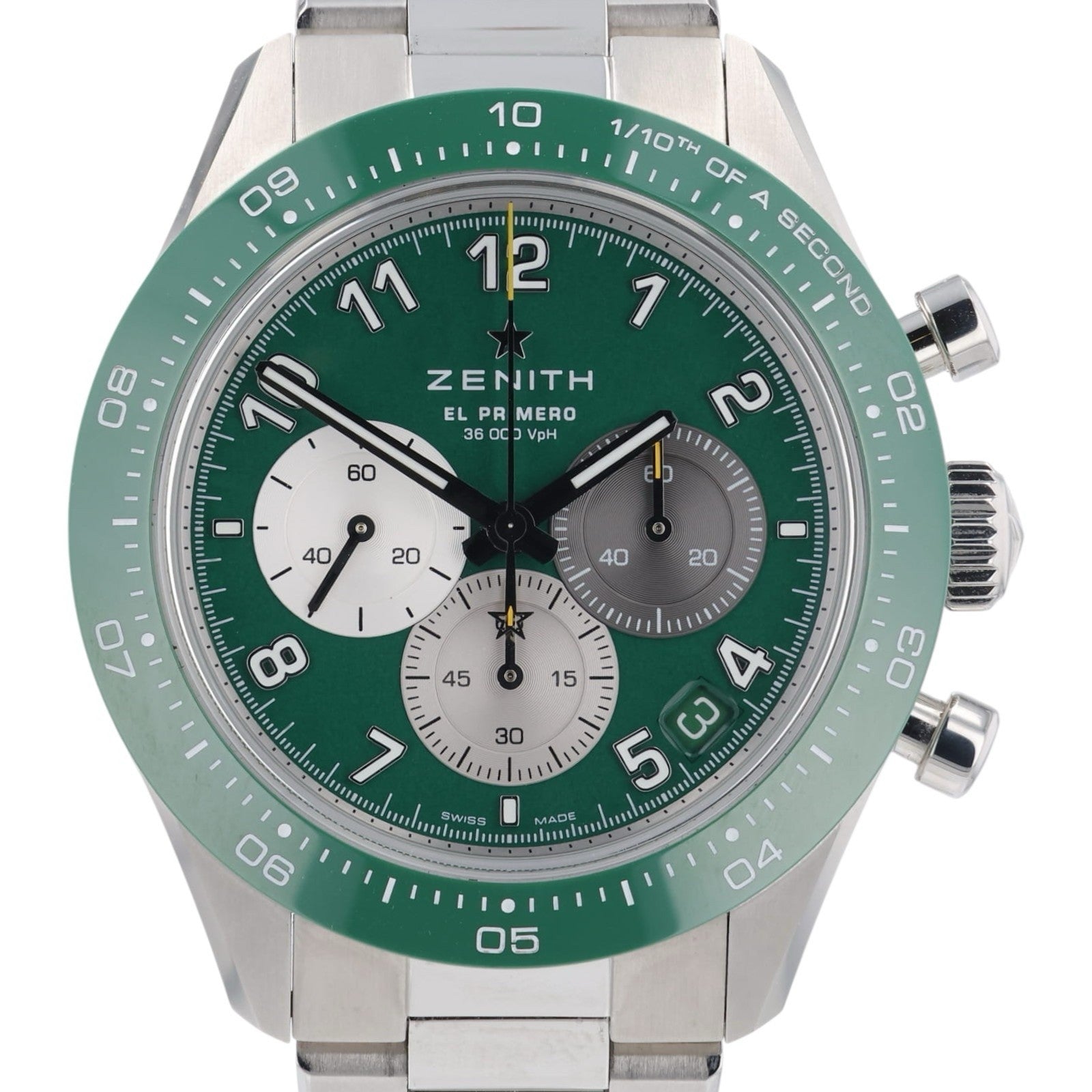 Zenith Chronomaster Aaron Rodgers Green Dial 41mm Automatic Men’s 03.3117.3600