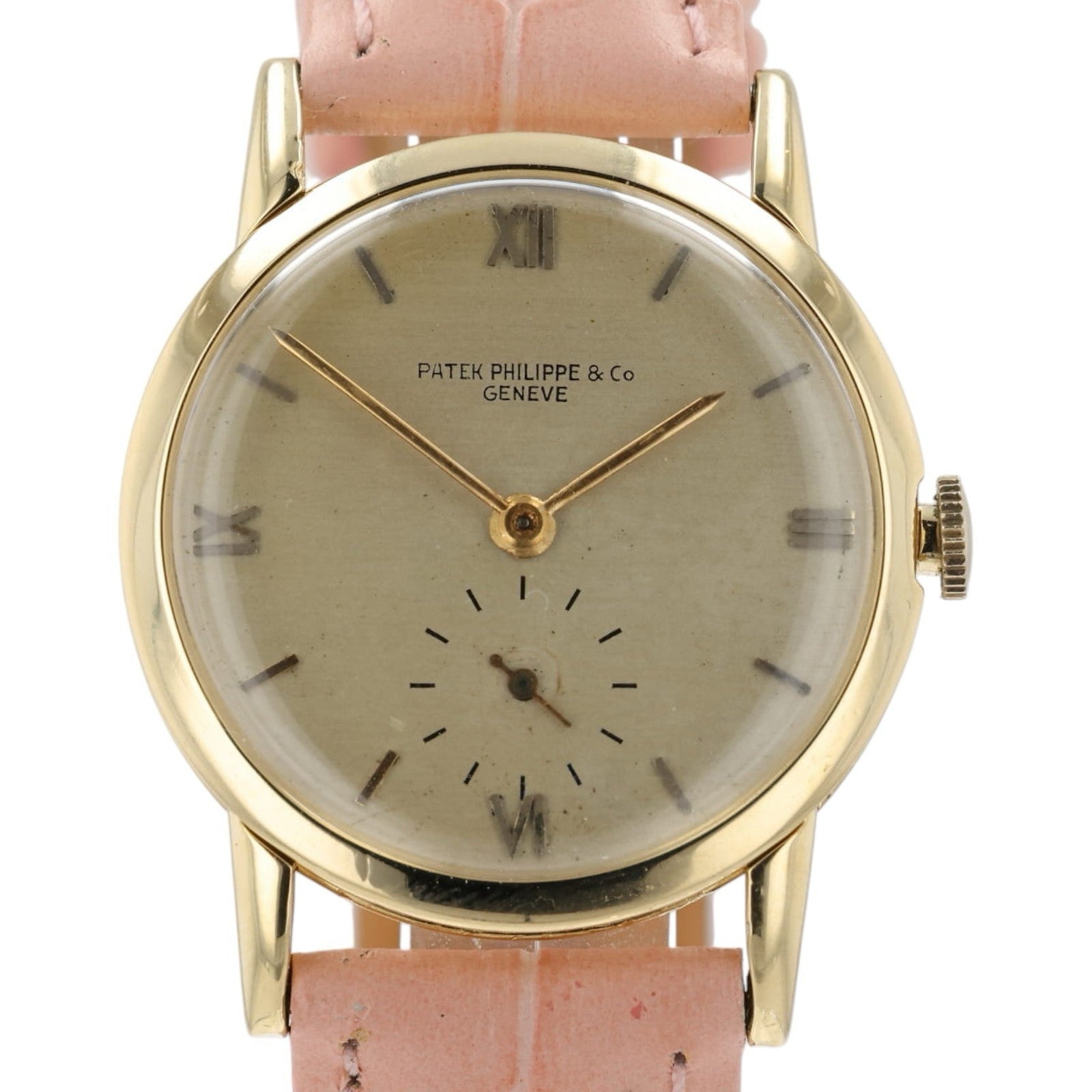 Patek Philippe Calatrava Pink Dial 18k Rose Gold 29mm Manual Wind Womens 1433