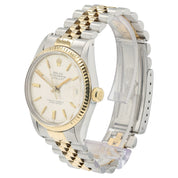 Rolex Two-Tone Datejust Silver Dial Gold & Steel 36mm Automatic Mens 16013