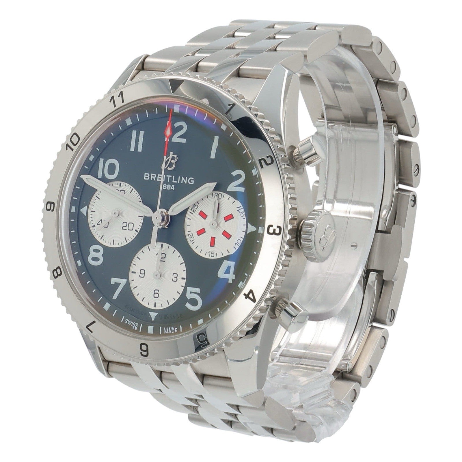 Breitling AVI Chronograph Green Dial Stainless 42mm Automatic Men’s A23380