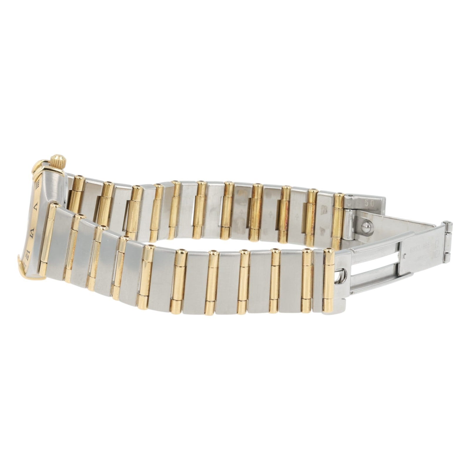 Omega Ladies Constellation MOP Dial 18k Yellow Gold & Steel Watch 1262.70.00