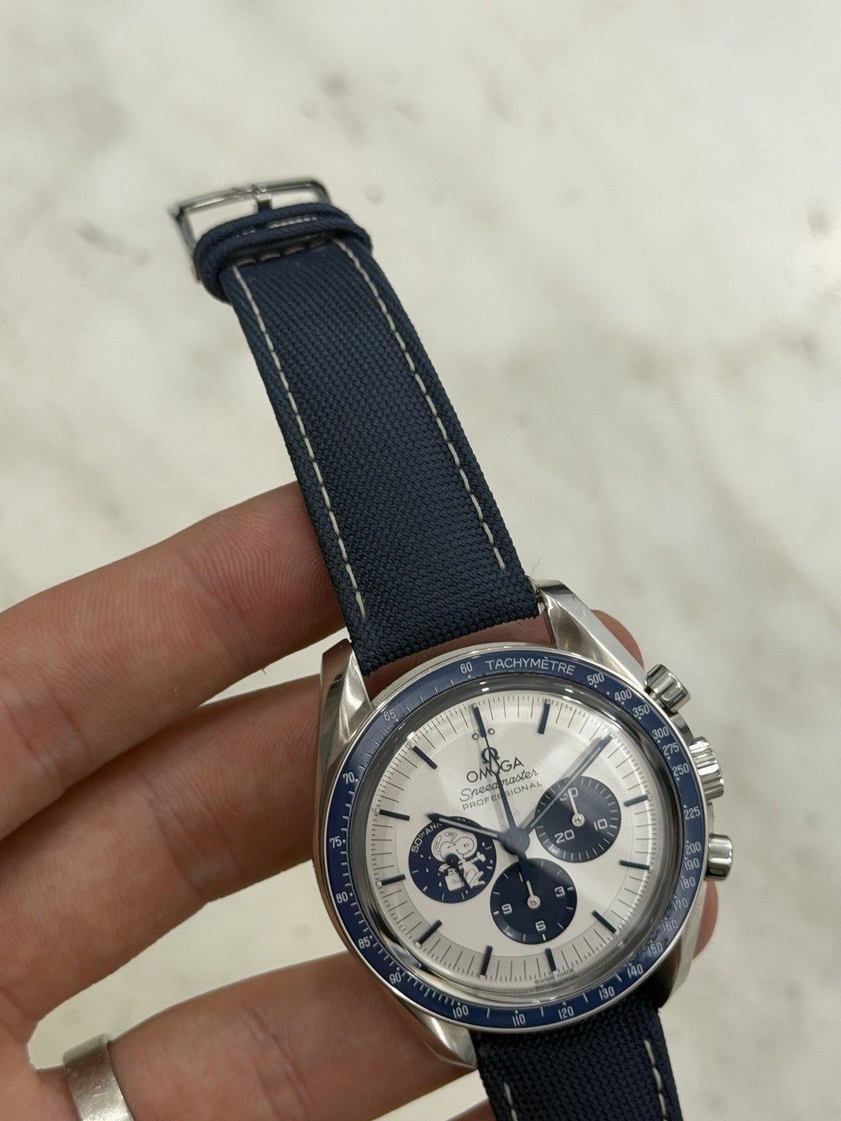 Omega Speedmaster Snoopy Steel Blue 42mm Manual Men's Watch 310.32.42.50.02.001
