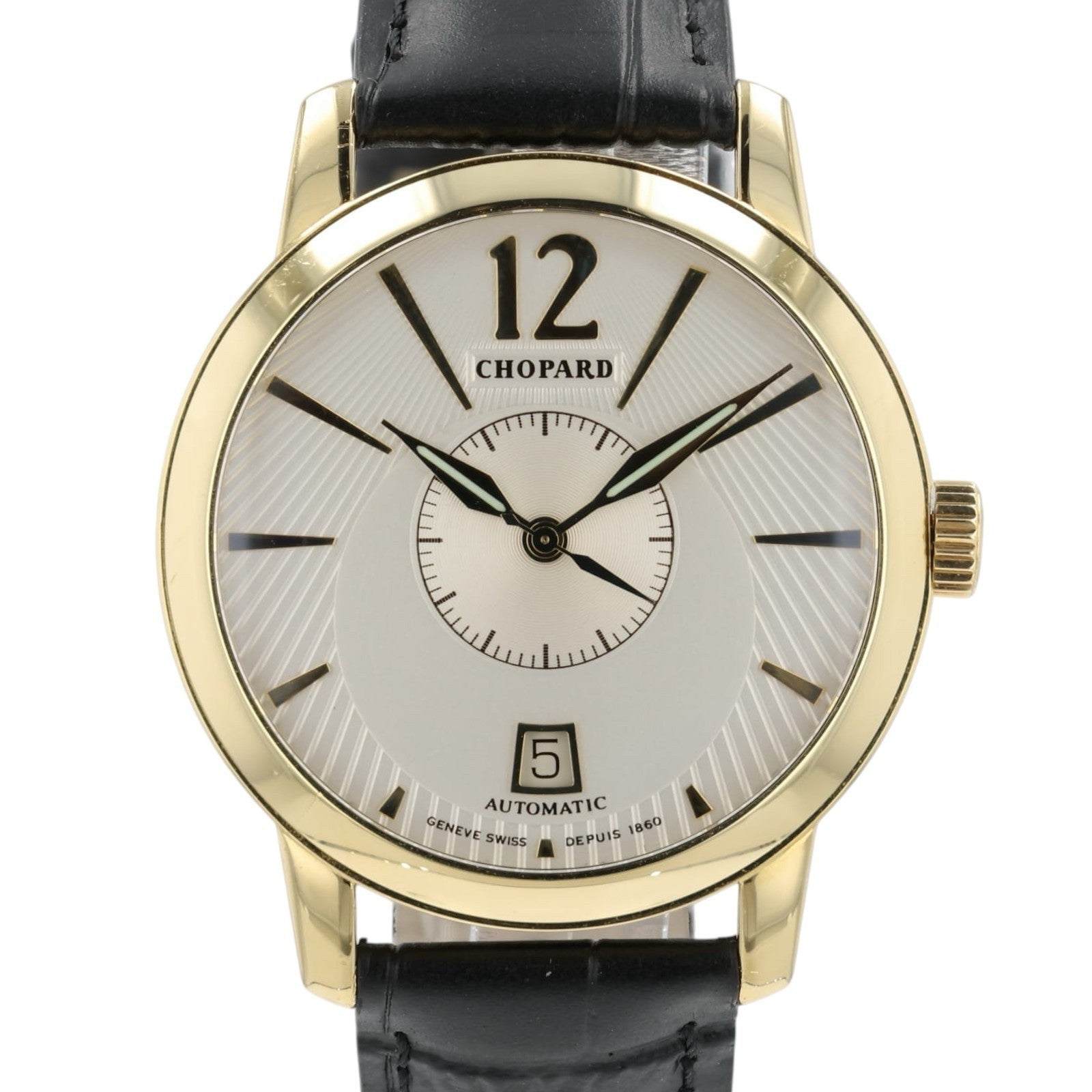 Chopard L.U.C. Silver Dial 18k Yellow Gold 39mm Automatic Men’s Watch 1880