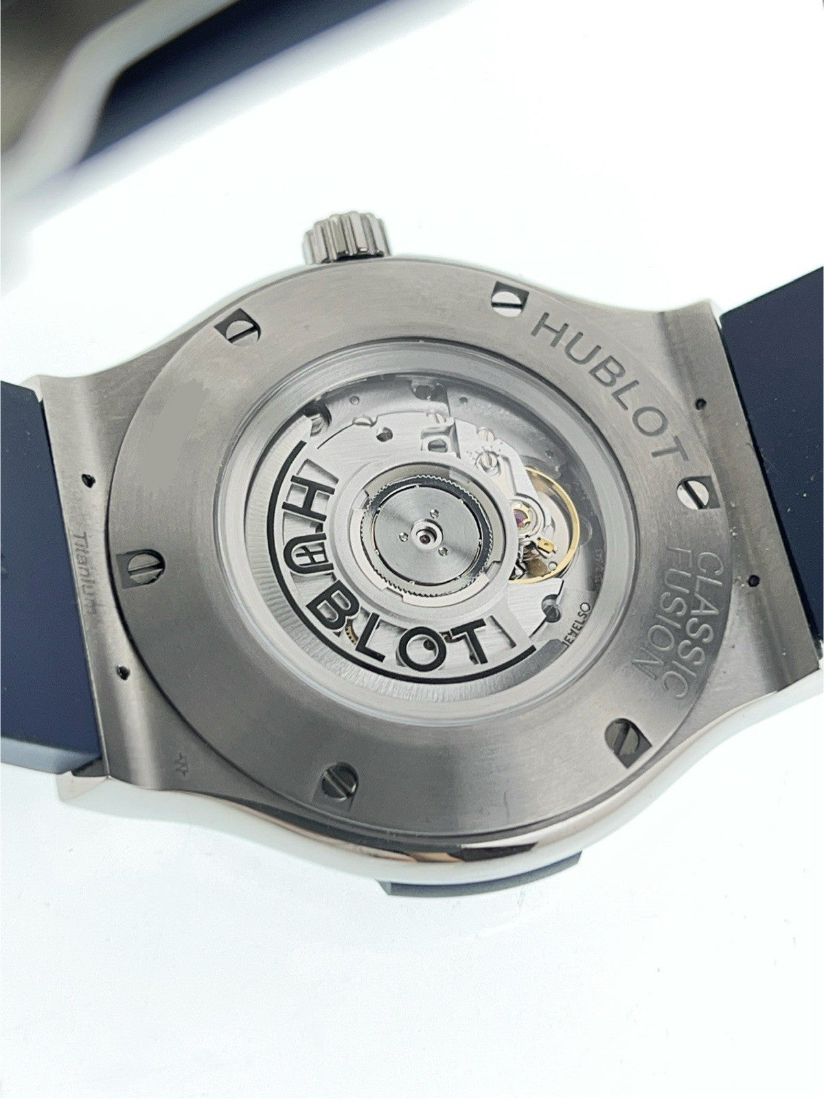 Hublot Classic Fusion Titanium Blue Dial 45mm Automatic Mens 511.NX.7170.RX