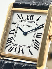 Cartier Tank 18k Yellow Gold and Steel 27mm Quartz Men’s Watch W5200004