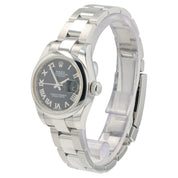 Rolex Ladies Datejust Black Dial Stainless Steel 26mm Automatic Women’s 179160