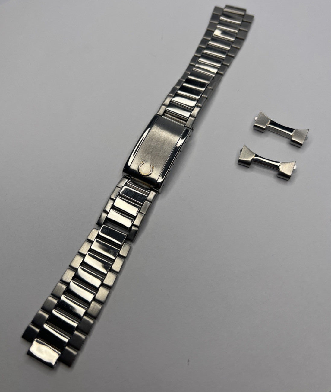 1960's Omega Speedmaster 1039 Steel Stretch Bracelet w/ 20mm 516 End Links -READ