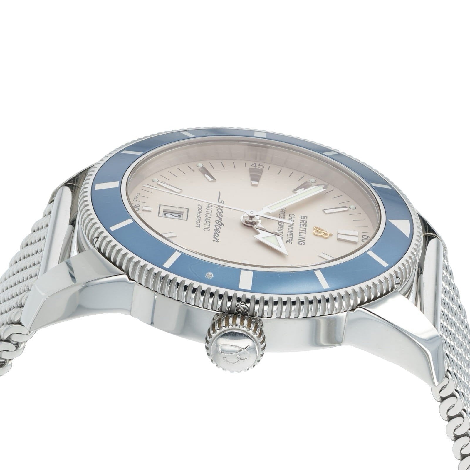 Breitling SuperOcean Cream Dial Stainless Steel 46mm Automatic Men’s A17320