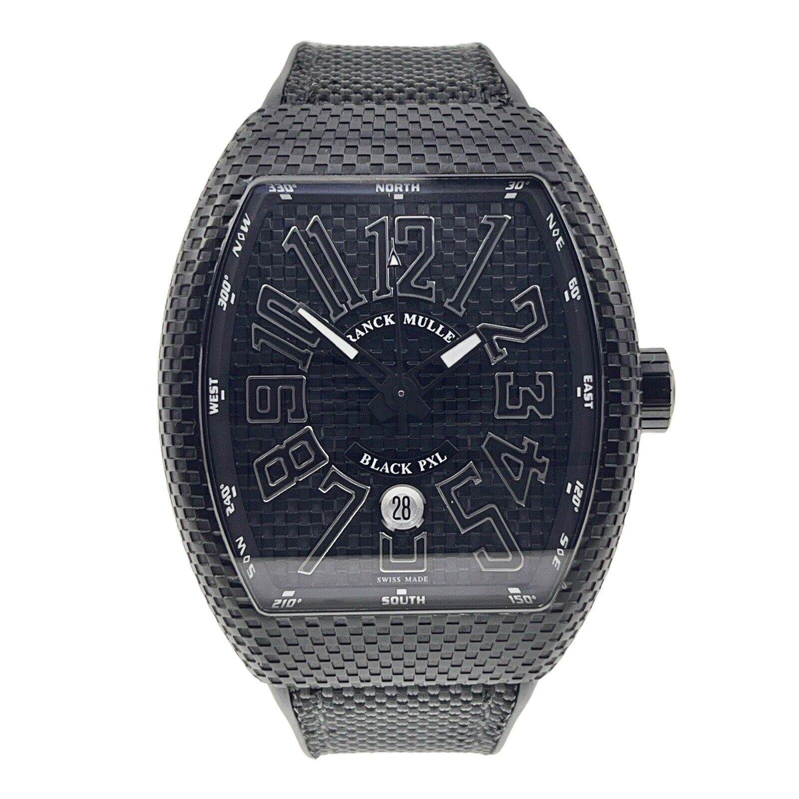 Franck Muller Vanguard PXL Steel Black 45mm Automatic Men’s Watch V45SCDT