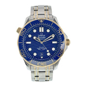 Omega Seamaster Diver Gold & Steel Blue Dial 42mm Auto Mens 210.20.42.20.03.001