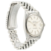 Rolex Datejust Silver Dial Stainless Steel 36mm Automatic Men’s Watch 16014