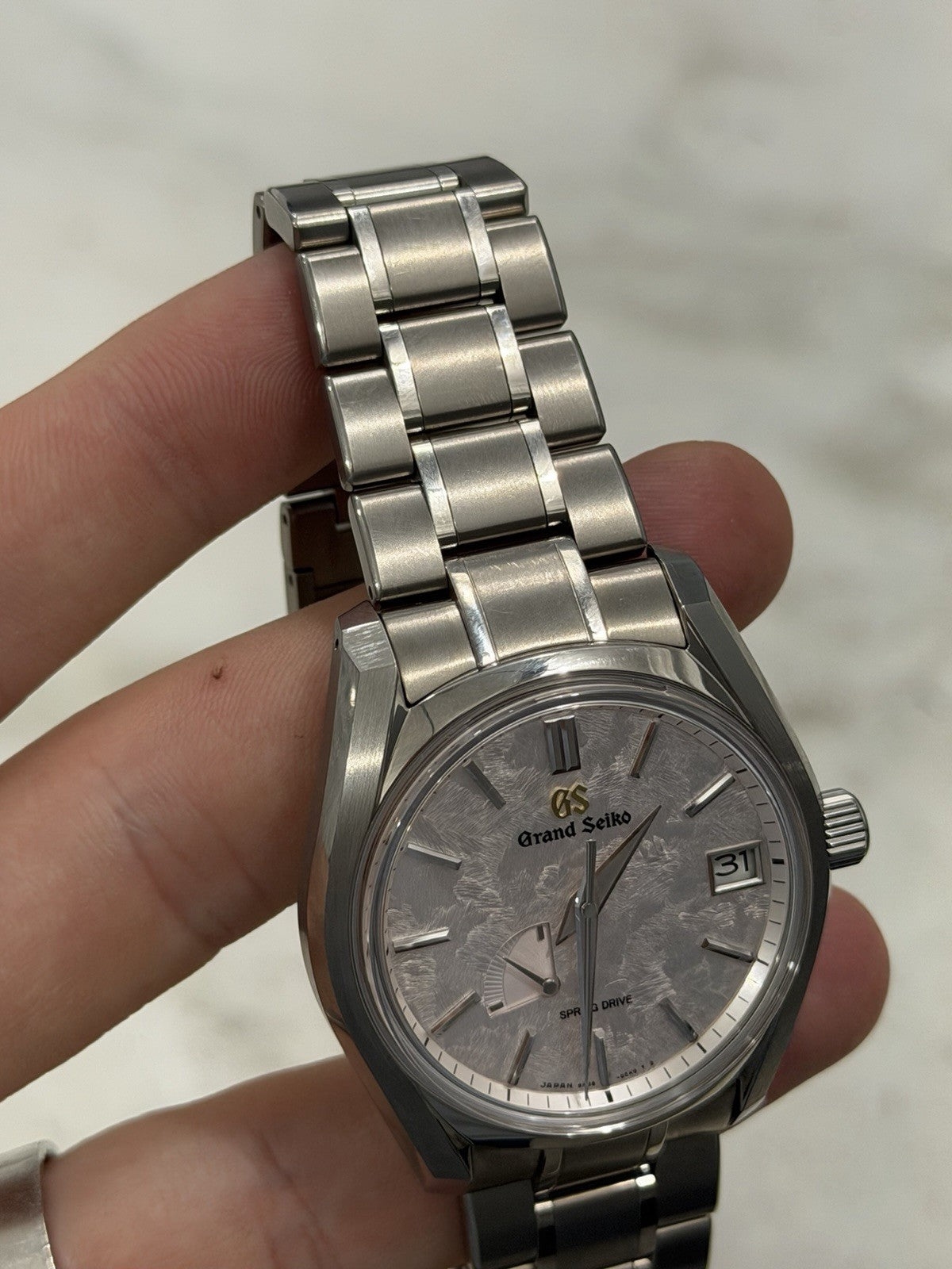 Grand Seiko Heritage Collection “Shunbun” Pink Dial Titanium 40mm Watch SBGA413