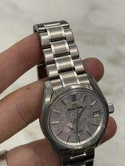 Grand Seiko Heritage Collection “Shunbun” Pink Dial Titanium 40mm Watch SBGA413