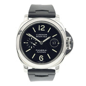 Panerai Luminor Marina Steel Black Dial 44mm Automatic Mens PAM00104 - Box/Paper