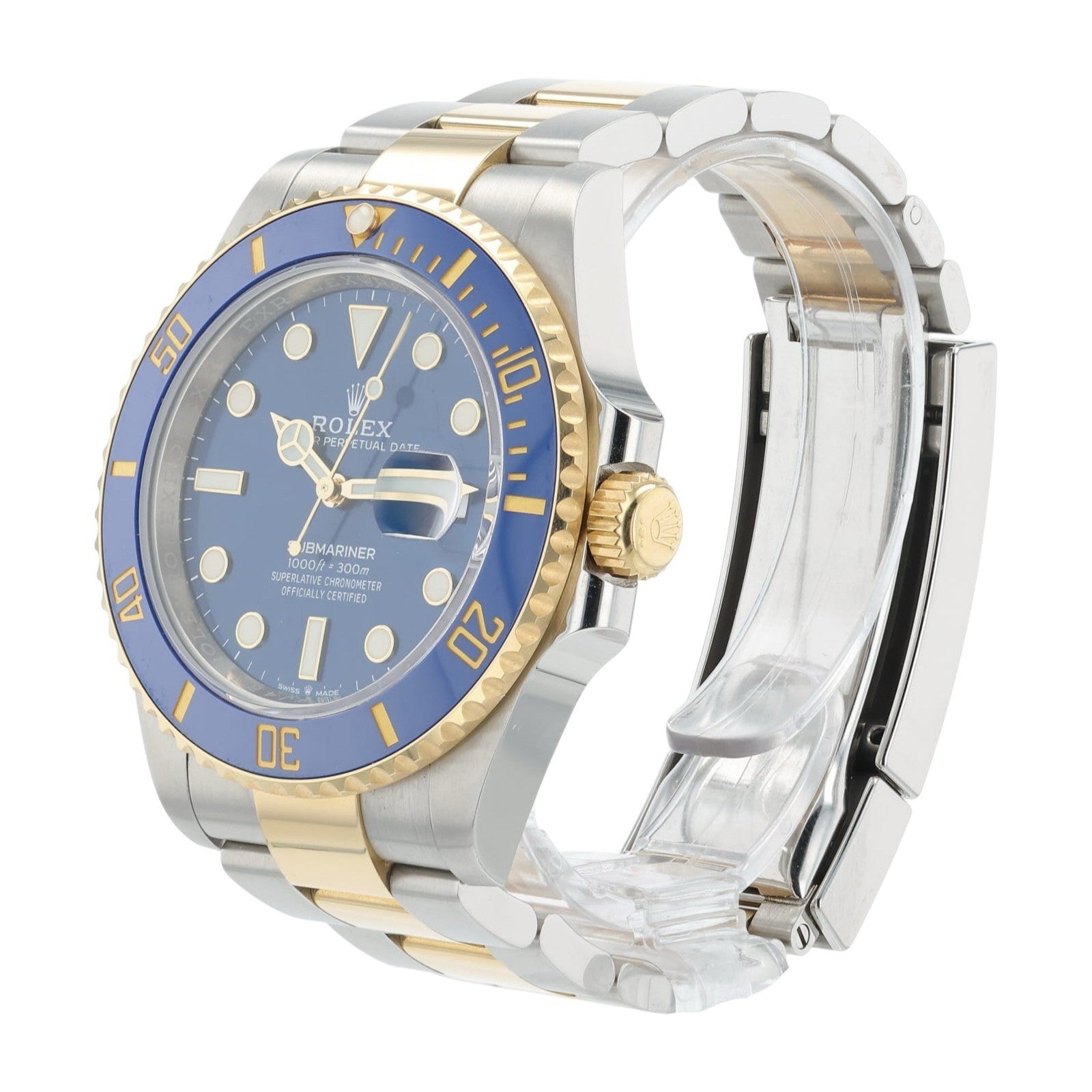 Rolex Submariner Date Gold & Steel Blue Dial 41mm Automatic Men’s Watch 126613LB
