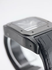 Cartier Santos 100 Chronograph Titanium Black 46mm Automatic Watch W2020005