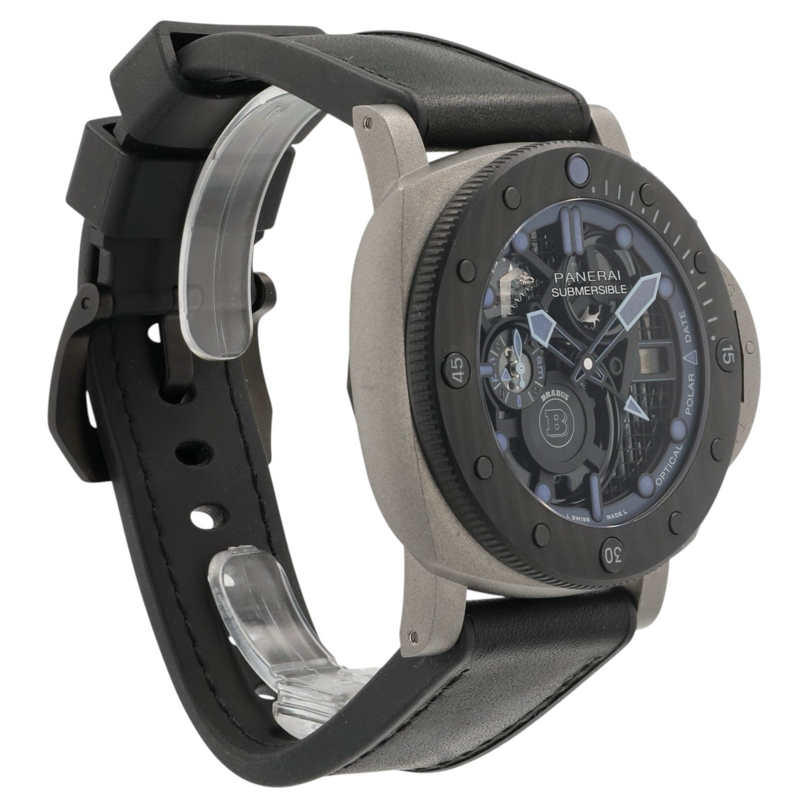 Panerai Submersible Brabus Skeleton Dial Steel 47mm Automatic Watch PAM01241