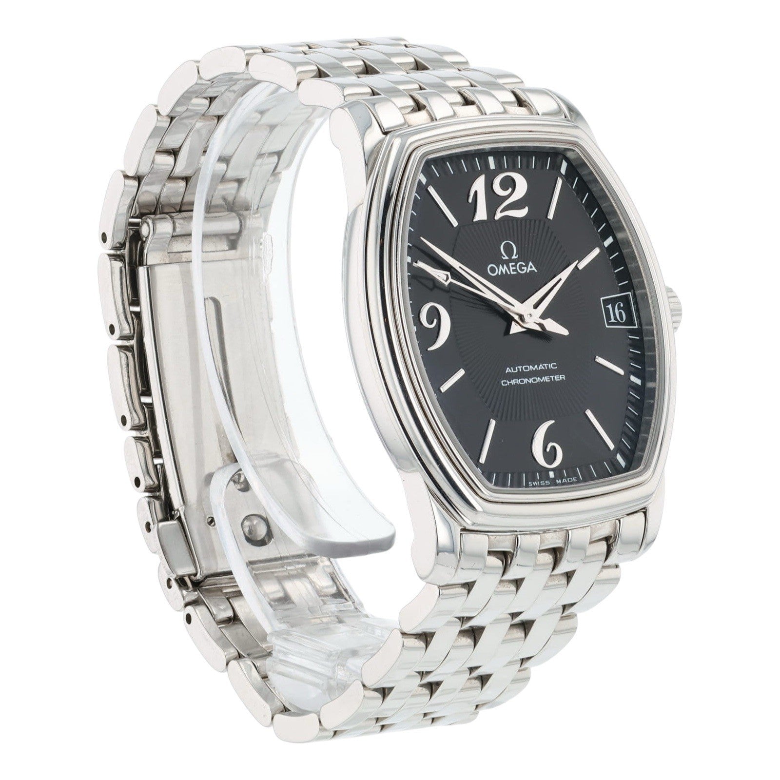 Omega DeVille Prestige Steel Black Dial 31x35mm Automatic Men’s Watch 4503.51.00