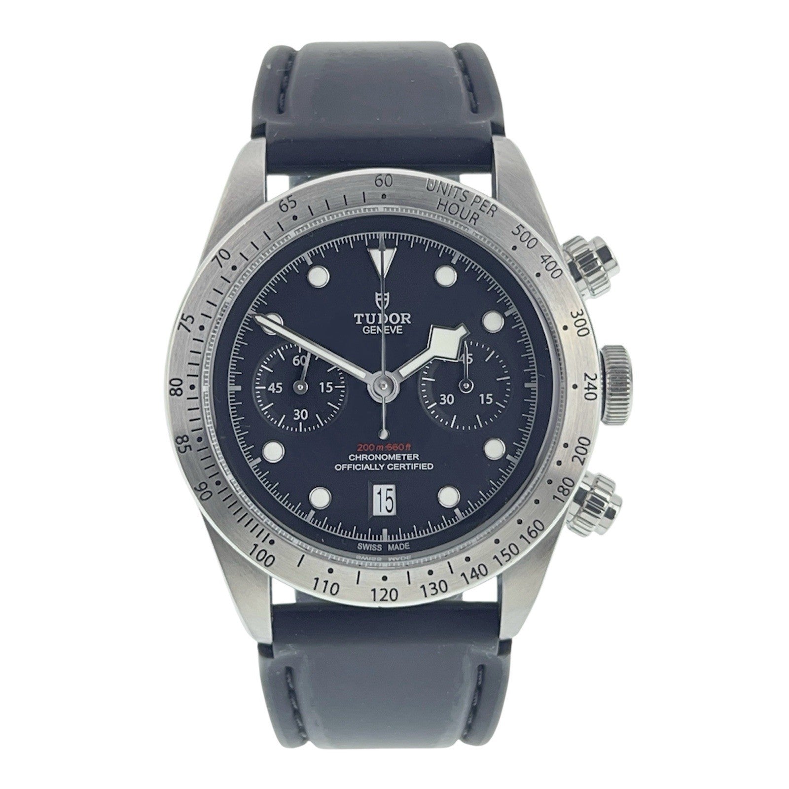 Tudor Black Bay Stainless Steel Black Dial 41mm Automatic Men’s Watch 79350