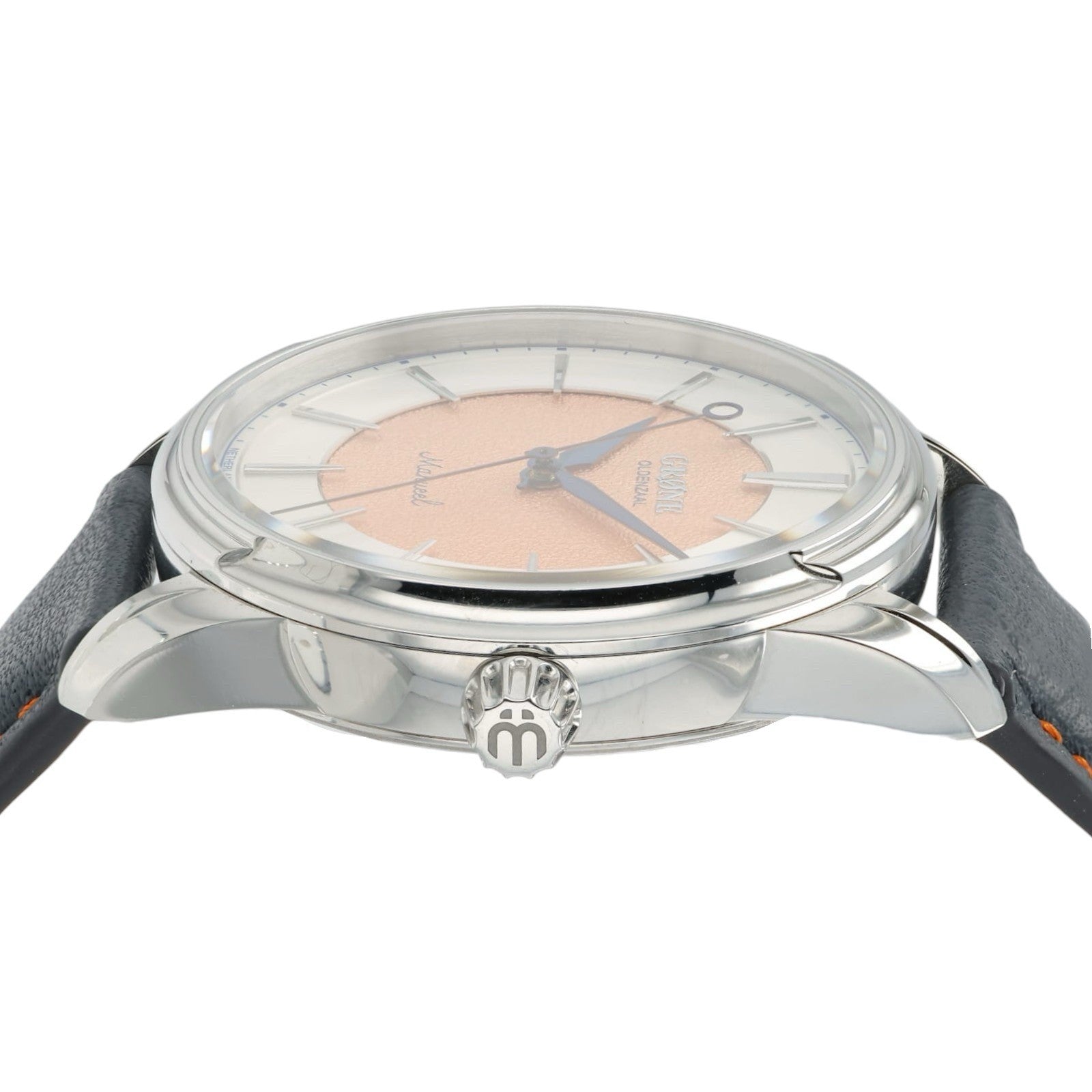 Grone Manueel One Salmon Dial Stainless Steel 38mm Manual Wind Men’s Watch
