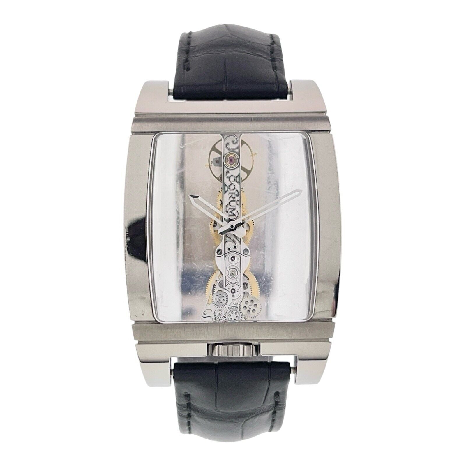 Corum Bridge LE Titanium Transparent Dial 34mm Manual Wind Men’s Watch 5.0037