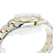 Rolex Oyster Perpetual Gold And Steel Black Dial 34mm Automatic Mens Watch 15003