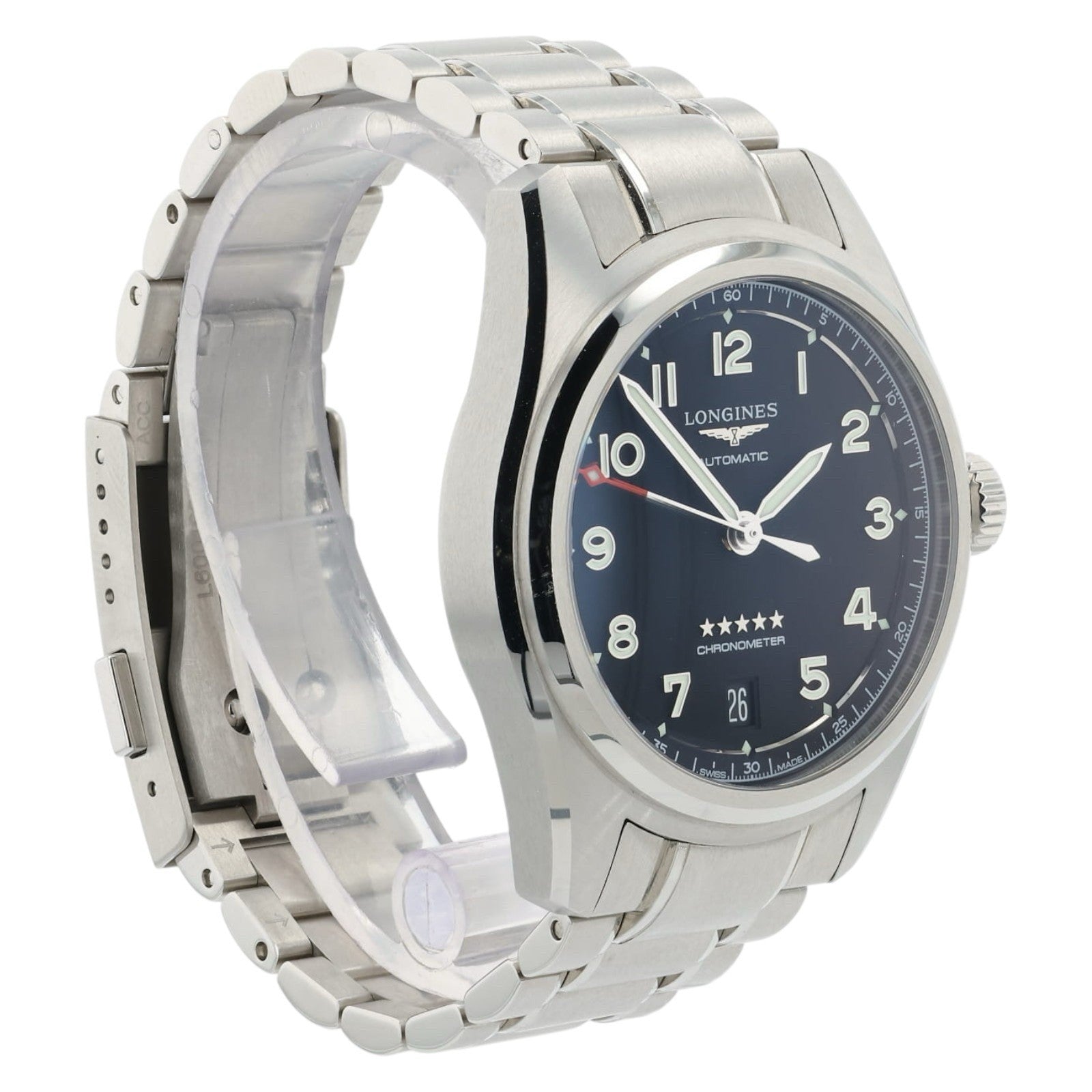 Longines Spirit Black Dial Stainless Steel 37mm Automatic Men’s Watch L3.410.4
