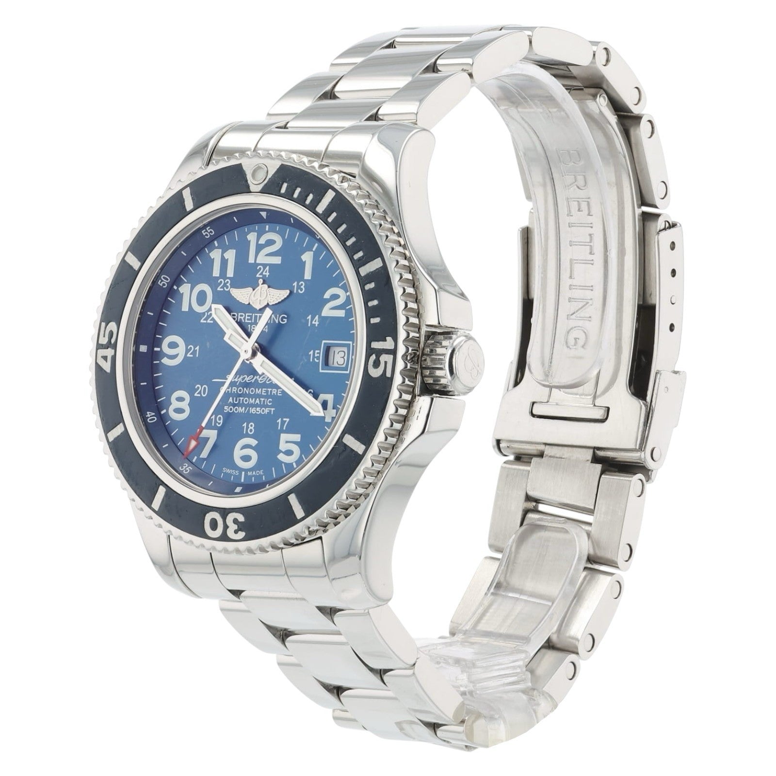 Breitling Superocean II Steel Blue Dial 42mm Automatic Men’s Watch A17365